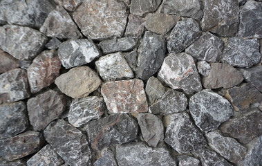 Exterior stone wall texture and pattern