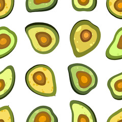 Avocado seamless pattern. Use for postcard, print, packaging etc. - 249504113