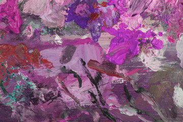 Purple oil painting color palette 
