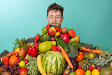 Man versus vegetables