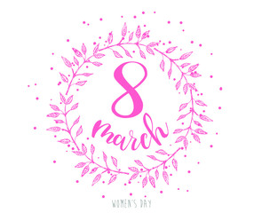 Women's Day holiday vector illustration.