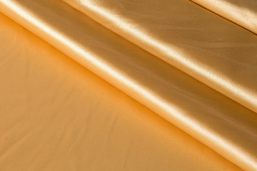 close-up view of piece of satin fabric. Minimal color still life photography