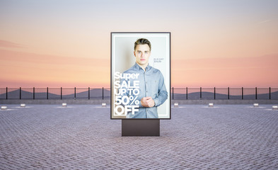 vertical street poster billboard fashion advertising