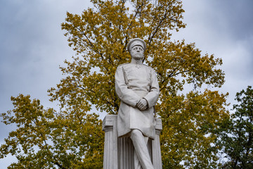 statue in the garden