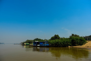 Obraz premium River landscape and jungle,Pantanal, Brazil