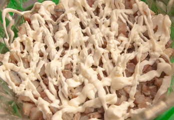 Mayonnaise in herring under a fur coat