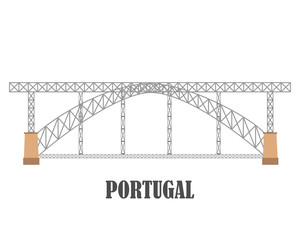 Dom Luis I Bridge, Porto. Portugal landmark