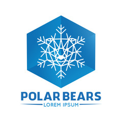 Polar Bears Polygonal logo