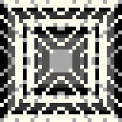 pixel pattern on a gray background