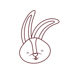 rabbit head isolated icon