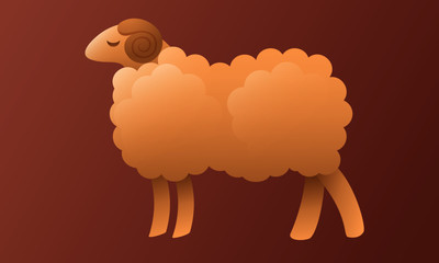 Logo is a stylized image of a sheep