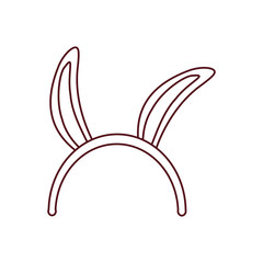 Fototapeta premium rabbit ears isolated icon