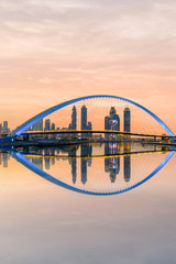 dubai water Canal Sunrise