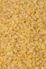 bulgur cereal isolated on white