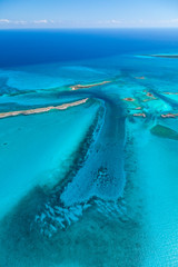 Aerial view, Exuma, Bahamas, America