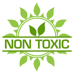 Non Toxic Green Badge Circular Leaves 