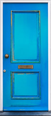 Vintage blue door