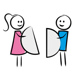 Strichmännchen die teilen