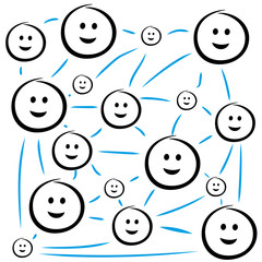 vernetzte Strichmännchen