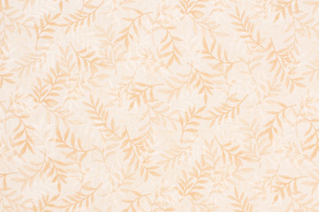 close up of cotton fabric piece with retro floral motifs	