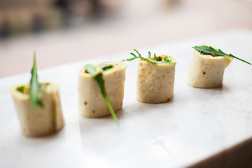 Chicken rolls appertizers