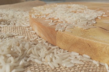 Long rice background, texture 