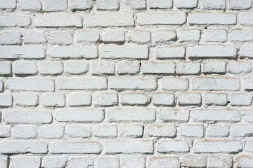 Whitewashed brick wall. Abstract background