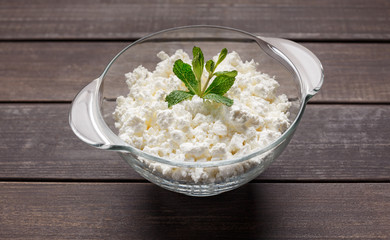 Bowl of cottage cheese