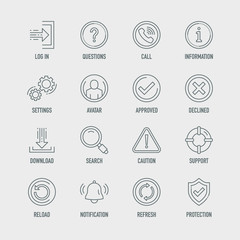 Basic Interface Icon Set