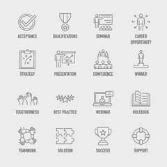 Business Training Icon Set