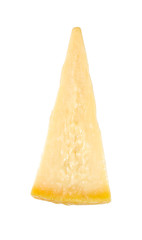 parmesan cheese isolated on white