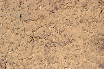 texture of clay wall from clay house, clay background