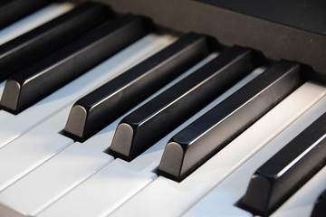 Klavier, Tasten, Schwarz, Weiß, Bokeh, Musik, Seite, Flügel