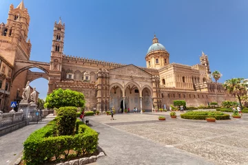 Raamstickers Kathedraal van Palermo, Santa Vergine Maria Assunta, Sicilië, Italië © Pixelshop