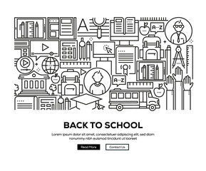 BACK TO SCHOOL BANNER CONCEPT