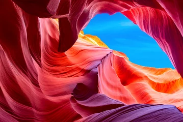 Foto op Plexiglas Antelope Canyon in het Navajo-reservaat bij Page, Arizona, VS © chaxiang