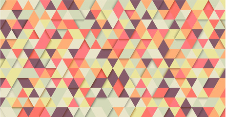 Geometric background with abstract colorful pattern of triangles.