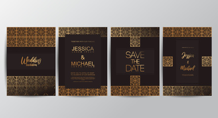 Premium luxury wedding invitation cards
