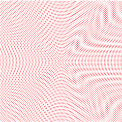Obraz premium The red dots in a circle on white background.