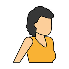 woman profile character