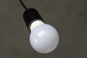 Close-up of a light bulb on blurredbackground