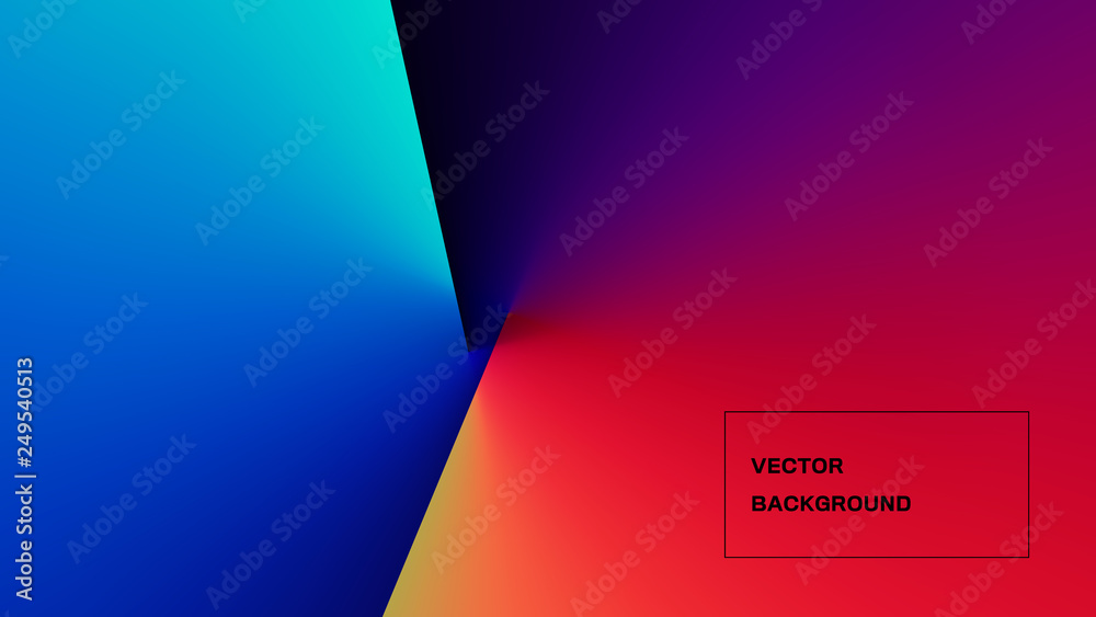 Wall mural abstract colorful light and shade texture with angle gradient effect. aspect ratio 16:9. eps 10 vect