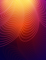 Abstract shining waves dynamic background