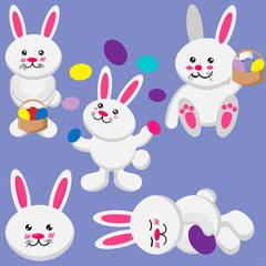 Collection of Easter bunny and egg