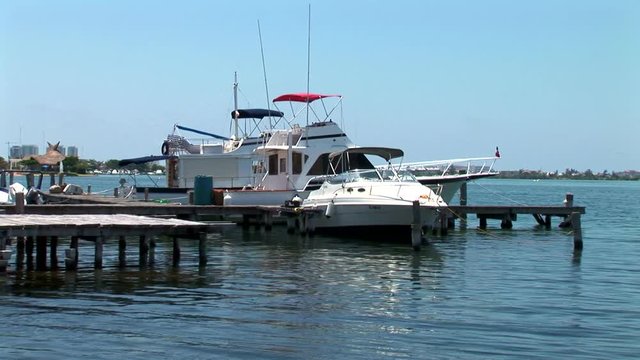 Cancun Boats in Harbor