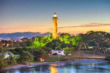 Jupiter, Florida, USA at Jupiter Inlet Light © SeanPavonePhoto