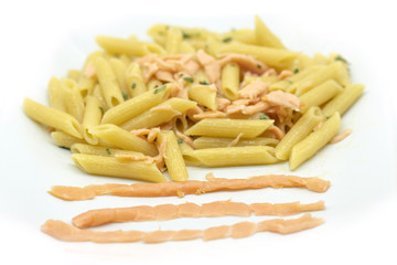 Penne con salmone