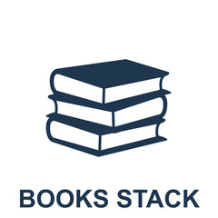 Books Stack Vector Icon Eps10