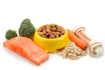 Dry pet food and ingredients