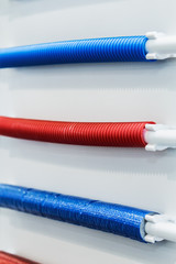 Plumbing, fixing pipes and fittings for connection of water or gas systems